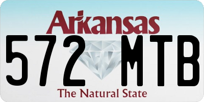 AR license plate 572MTB