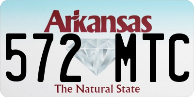 AR license plate 572MTC