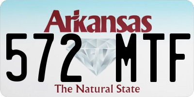 AR license plate 572MTF