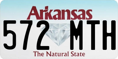 AR license plate 572MTH