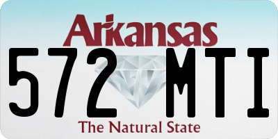 AR license plate 572MTI