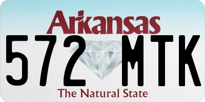 AR license plate 572MTK