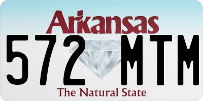 AR license plate 572MTM