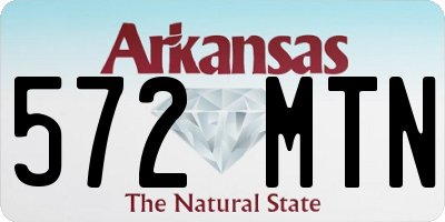 AR license plate 572MTN