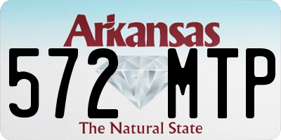AR license plate 572MTP