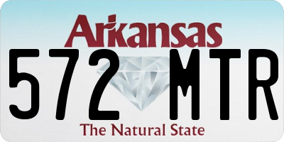 AR license plate 572MTR