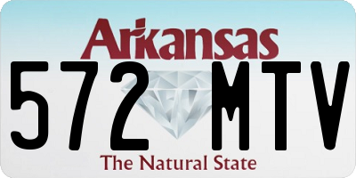 AR license plate 572MTV