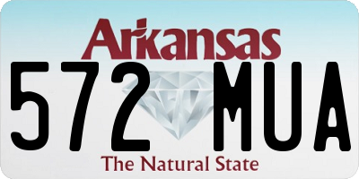 AR license plate 572MUA