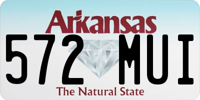 AR license plate 572MUI
