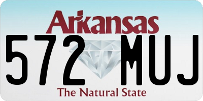 AR license plate 572MUJ