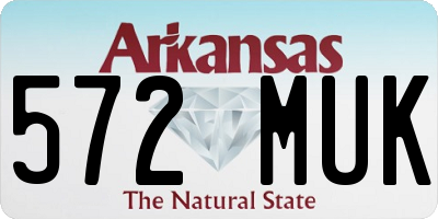 AR license plate 572MUK