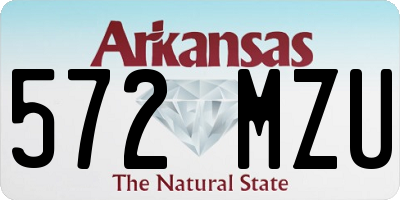AR license plate 572MZU