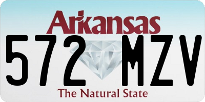 AR license plate 572MZV