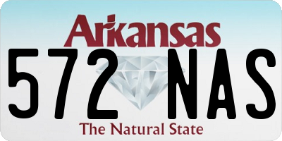 AR license plate 572NAS