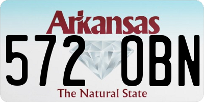 AR license plate 572OBN