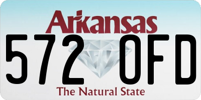 AR license plate 572OFD