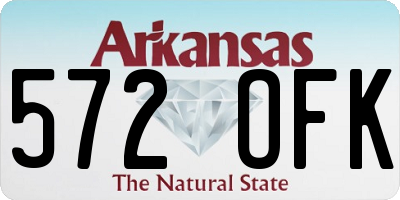 AR license plate 572OFK