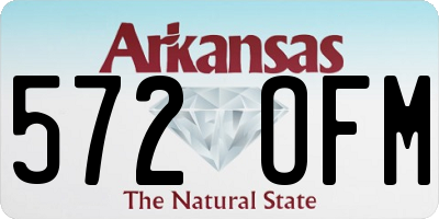 AR license plate 572OFM