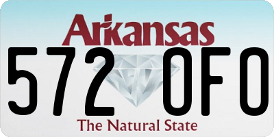 AR license plate 572OFO