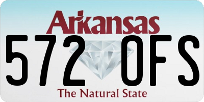 AR license plate 572OFS