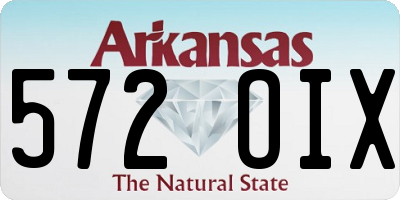 AR license plate 572OIX
