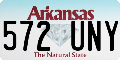 AR license plate 572UNY