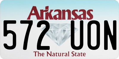 AR license plate 572UON