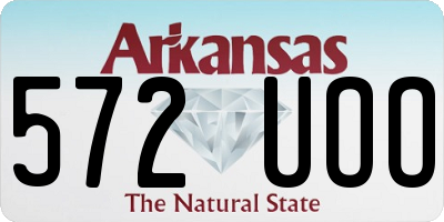 AR license plate 572UOO