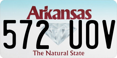 AR license plate 572UOV
