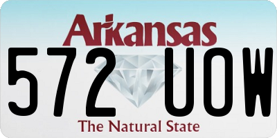 AR license plate 572UOW