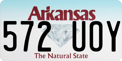 AR license plate 572UOY