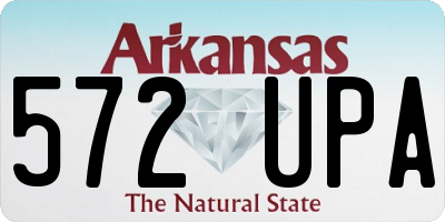 AR license plate 572UPA