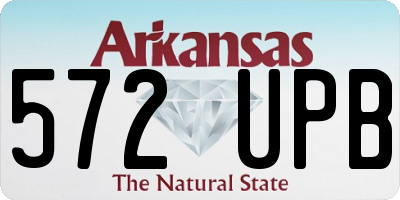 AR license plate 572UPB