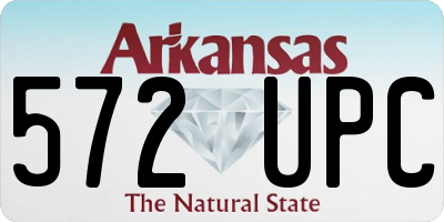 AR license plate 572UPC