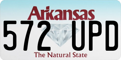 AR license plate 572UPD