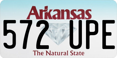 AR license plate 572UPE
