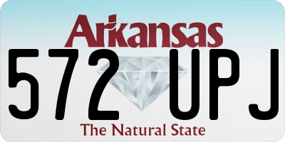 AR license plate 572UPJ