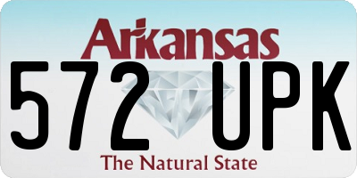 AR license plate 572UPK