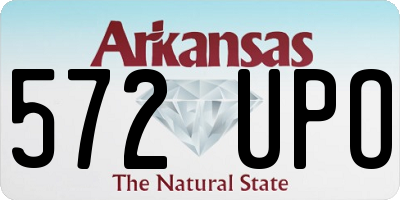 AR license plate 572UPO