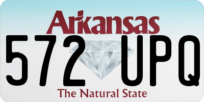 AR license plate 572UPQ