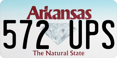 AR license plate 572UPS