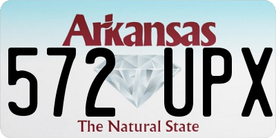 AR license plate 572UPX