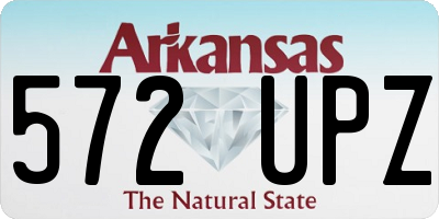 AR license plate 572UPZ