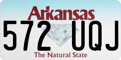 AR license plate 572UQJ