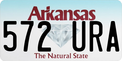 AR license plate 572URA