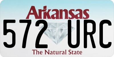AR license plate 572URC