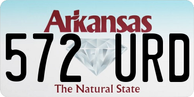 AR license plate 572URD