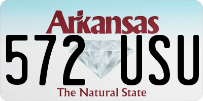 AR license plate 572USU