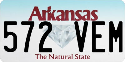 AR license plate 572VEM