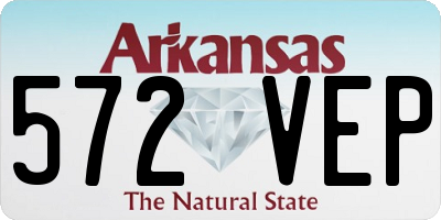 AR license plate 572VEP